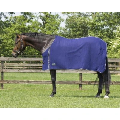 Afbeelding van QHP Fleecedeken Basic zonder singels Blauw 145