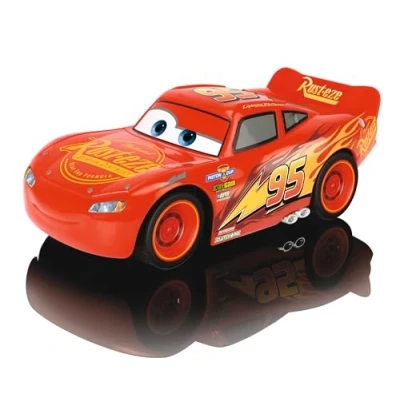Afbeelding van Dickie Toys 203081000S03 RC Cars 3 Lightning McQueen Single Drive, op afstand bestuurde auto, speelgoedauto met 1 kanaals draadloze afstandsbediening, 14 cm,Meerkleurig
