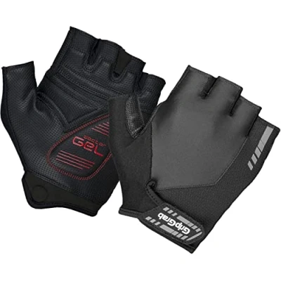 Afbeelding van GripGrab ProGel Padded Korte Vinger Zomer Fietshandschoenen Wielrenhandschoenen met Padding Zwart Unisex Maat S