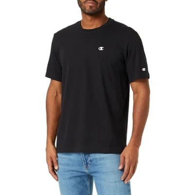 Afbeelding van Champion Crewneck Tshirt basic, Heren, Maat: XL, Black