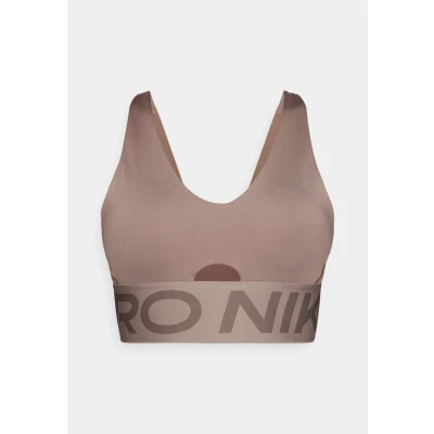 Afbeelding van Nike Performance INDY Plunge BRA BOLD Sportbh met medium support, Dames, Maat: Large, Mink brown/ironstone/white