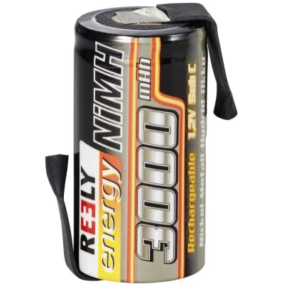 Afbeelding van Reely Modelbouw accucel NiMH Sub C 1.2V 3000 mAh met soldeervlag