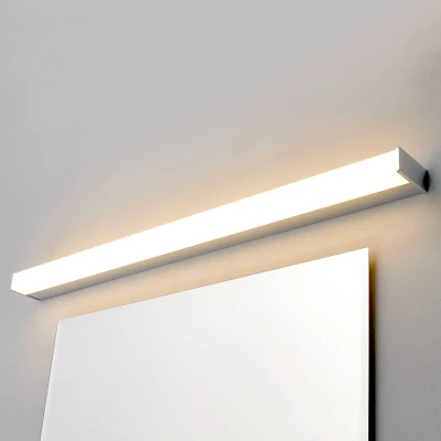 Afbeelding van Lindby LED wandlamp 1licht metaal, acryl H: 4 cm chroom, wit Inclusief lichtbron