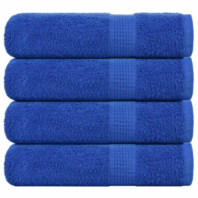 Afbeelding van vidaXL Douchehanddoeken 4 st 70x140 cm 360 g/m² 100% katoen blauw