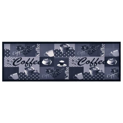 Afbeelding van Keukenmat wasbaar Coffee 60x180 cm blauw