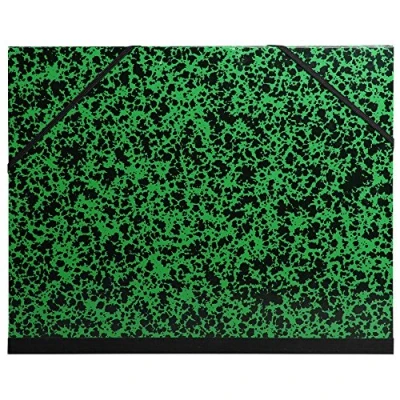 Afbeelding van TEKENMAP EXACOMPTA GROEN ZWART MET ELASTIEK B4 28X38CM