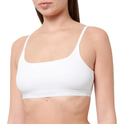 Afbeelding van Tommy Hilfiger Dames ongevoerde bralette UW0UW0UW05536, Bralette, Wit, L, Wit (wit), L