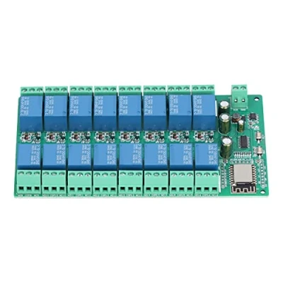 Afbeelding van Relaismodule, 16 kanaals DC 24V ontwikkelbord Relais WiFi voor Smart Home Wireless Contro