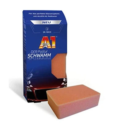 Afbeelding van Dr. Wack A1 polijstmiddel premium spons voor het polijsten van de auto, perfect aanbrengen alle polijstmiddelen. Duurzame polijstspons lakken. Hoogwaardige auto onderhoud.