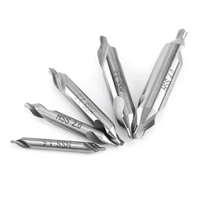 Afbeelding van Center Boor Set, 3pcs 1.5/2/2.5/3/4mm High Speed Steel Boren 60?Hoek in Metaal, Hout, Aluminium, Staal