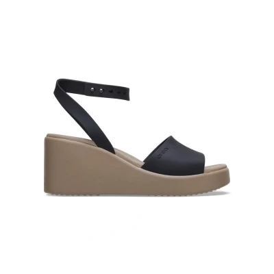 Afbeelding van Crocs Brooklyn Sandalen met plateauzool Black mushroom, Dames, Maat: 37.5, mushroom Kunststof