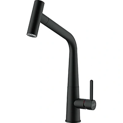 Afbeelding van Franke Icon Keukenkraan mat zwart met uittrekbare uitloop 115.0625.190