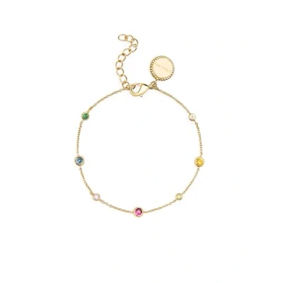 Afbeelding van Singularu Multicolor Orbit Armband goldcoloured, Dames, Maat: One Size, Gold coloured