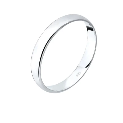 Afbeelding van Elli Basic Ring, Dames, Maat: 58, Silber