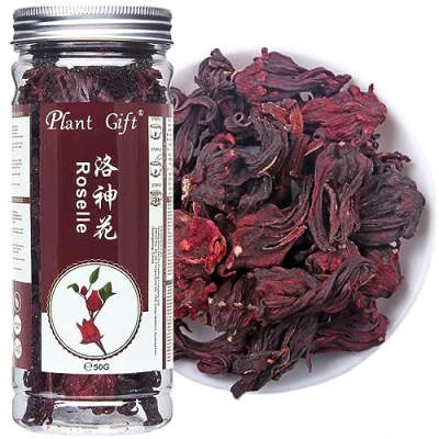 Afbeelding van Plant Gift Hibiscus Flowers Roselle 50G/1.76oz 洛神花 bloemen Roselle, kruidenthee, Iced thee, losse blad, gezonde kruidenthee