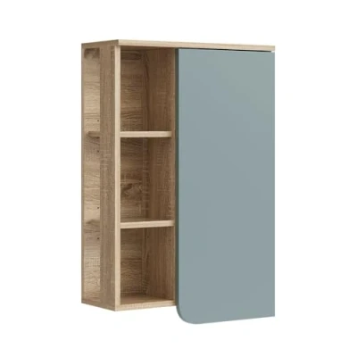 Afbeelding van Vicco Hangkast Karen Sonoma blauw 50 x 75 cm deur open vakken