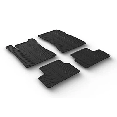 Afbeelding van Gledring Rubbermatten passend voor Mercedes A Klasse W177 5/2018 &amp; B W247 2/2019 GLA H247 2020 (T profiel 4 delig + montageclips)