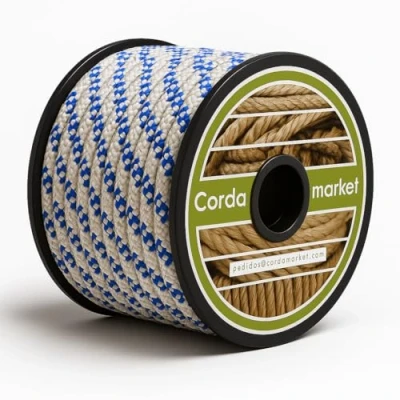 Afbeelding van CORDAMARKET 10 mm touw, volwassenen, uniseks, wit, 25 m