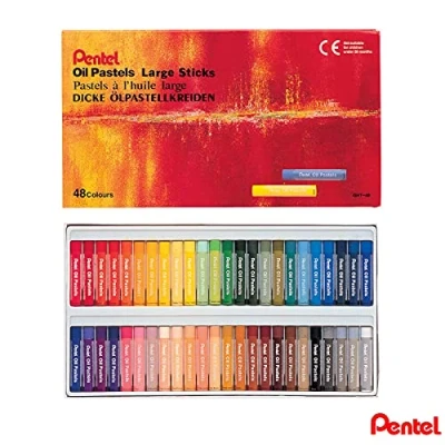 Afbeelding van Pentel Oliepastelset, diverse kleuren, 48 stuks