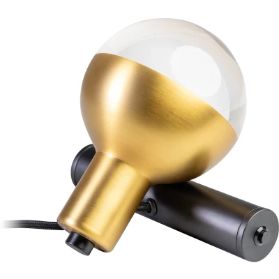Afbeelding van ETH Drop wandlamp/tafellamp 1xGU10 zwart/mat messing