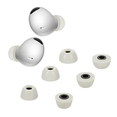 Afbeelding van kwmobile 6x cover voor oordopjes geschikt Samsung Galaxy Buds 2 Pro Van memory foam in grijs Maat S, M en L
