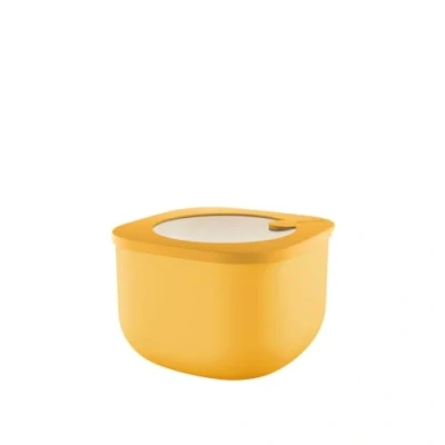 Afbeelding van Guzzini Kitchen Active Design, STORE&amp;MORE BIO, Grote Hermetic Container voor Koelkast/diepvries/Magnetron (M) Mangogeel, 16 x16 x h10,7 cm 1550cc 170723236