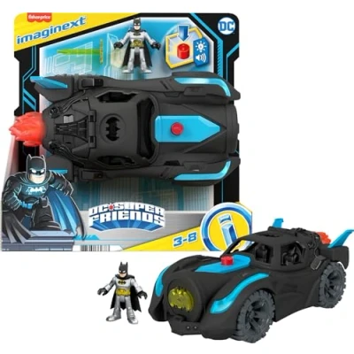 Afbeelding van Fisher Price Imaginext DC Super Friends Batmobiel met Licht en Geluid HGX96