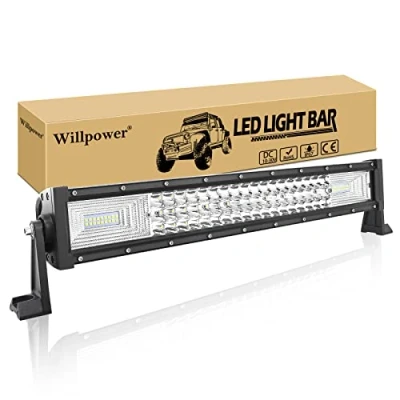 Afbeelding van Willpower 56CM 270W Led Lichtbalk Combo Straal verlichting Bar 12V Rijdende Offroad Lichten Mistlamp Werklampen Light Voor Vrachtwagen Tractor Auto Boot 4x4 ATV UTV SUV