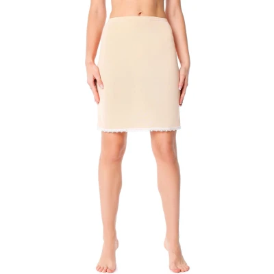 Afbeelding van Bellivalini BLV BLV50 257 UW Dames Onderrok kort elastisch licht Viscose Beige S
