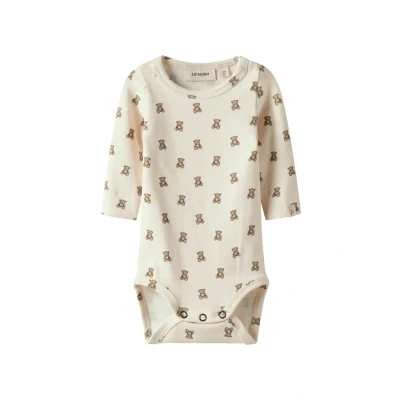 Afbeelding van LIL&#039; ATELIER BABY romper ecru/bruin