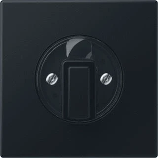 Afbeelding van JUNG LS990 knop DRAAI rolluikschakelaar grafietzwart mat LS1941SWM