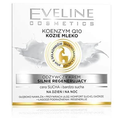 Afbeelding van Eveline Cosmetics Goat&#039;s Milk Intensely Regenerating Nourishing Day &amp; Night Cream 50ml.