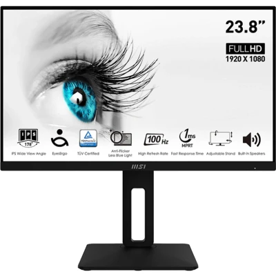 Afbeelding van MSI 60,96cm (24&quot;&quot;&quot;&quot;) IPS FHD PRO MP243APDE HDMI/DP 4ms Pivot