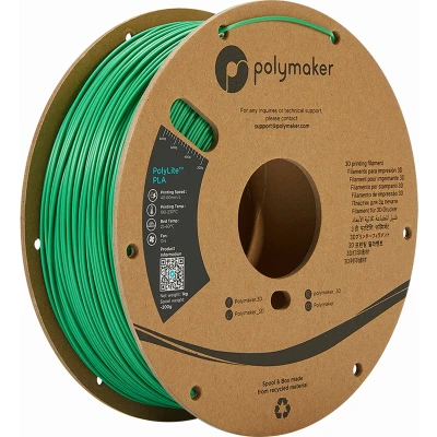 Afbeelding van Polymaker PA02006 PolyLite Filament PLA kunststof 1.75 mm 1000 g Groen 1 stuk(s)