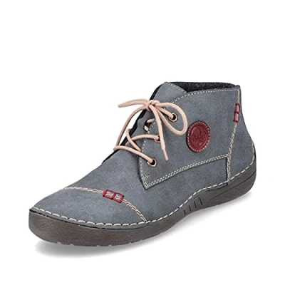 Afbeelding van Rieker 52540 Enkellaarsje dames,blauw 14,40 EU