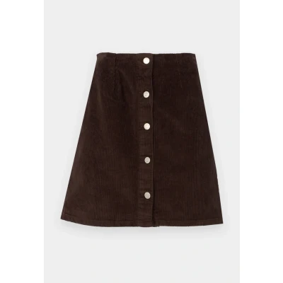 Afbeelding van Vero Moda Vmetta Short Skater Skirt Minirok, Dames, Maat: Medium, Chocolate torte