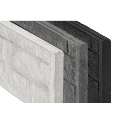 Afbeelding van Betonnen Onderplaat 2 zijdig Rotsmotief Wit/grijs 4.8x36x180cm