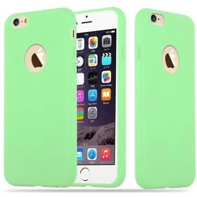 Afbeelding van Cadorabo Hoesje geschikt voor Apple iPhone 6 PLUS / 6S in CANDY PASTEL GROEN Beschermhoes TPU silicone Case Cover