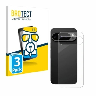 Afbeelding van BROTECT Glas Screen Protector voor Google Pixel 9 Pro (Achterkant) (3 Stuks) Schermbeschermer [9H Hardheid, Beschermglas Folie niet Gehard Glas]