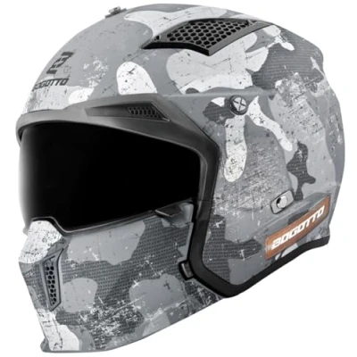 Afbeelding van Bogotto Radic Camo 22.06 Helm, wit, afmeting L voor man