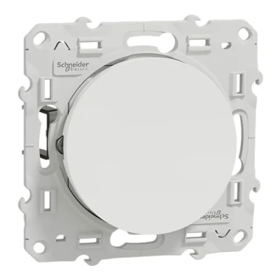 Afbeelding van Schneider Electric S525204 Odace, wisselschakelaar, 10 AX, snelverbinding, Odace wit, A met klauwen