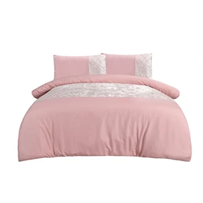 Afbeelding van Sleepdown Beddengoedset met kussenslopen, 200 x cm, fluweel, roze