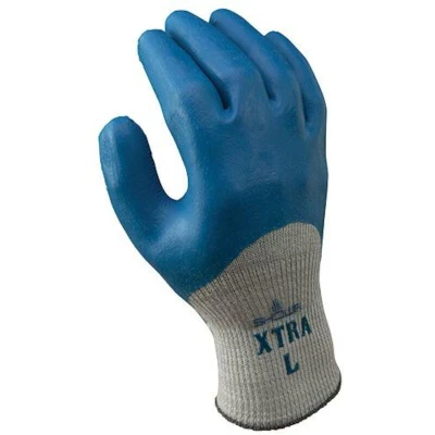 Afbeelding van SHOWA 305 handschoenen grijs/blauw 9/L