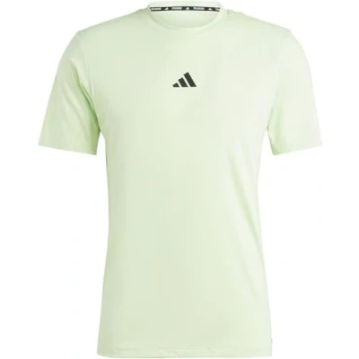 Afbeelding van adidas Performance Workout LOGO Tshirt print, Heren, Maat: Small, Semi green spark/black