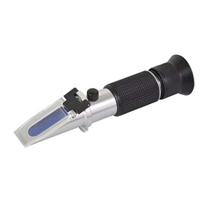 Afbeelding van Refractometer honing imkereibenodigdheden suikergehalte in Brix 58 90% watergehalte 10 33% Baume BE 38 43 voorgekalibreerd met handleiding handrefractometer imkern meetinstrumenten