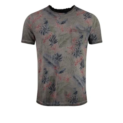 Afbeelding van Key Largo Santa Round Tshirt print, Heren, Maat: 3XL, Silver