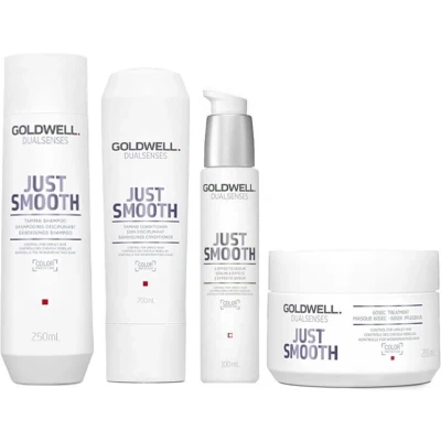 Afbeelding van Pluizig haar pakket Goldwell Dualsenses Just Smooth bundel/set/pakket