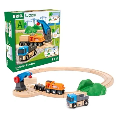 Afbeelding van BRIO World 36028 Set voor beginners heffen en laden speelgoedtreintjes kinderen vanaf 3 jaar