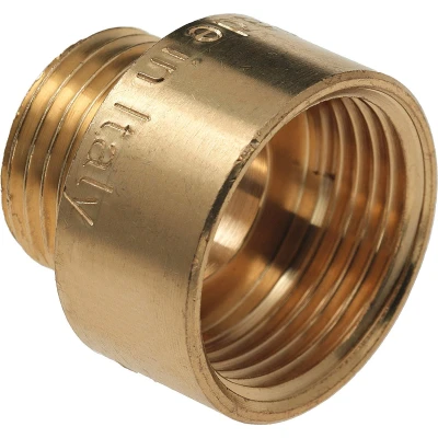 Afbeelding van Messing draadfitting neusstukje 5/4 x 1
