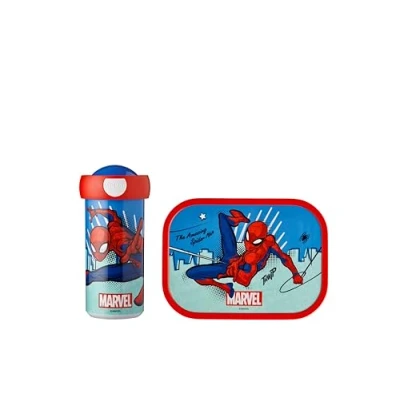 Afbeelding van Mepal campus lunchset Spiderman (lunchbox + draaibeker)